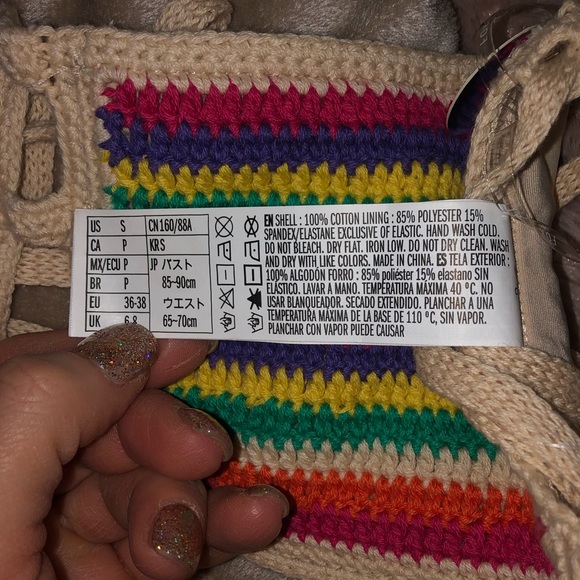 OFFER💰!SMALL Swimwear/ REGULAR Top Multi Color - Picture 6 of 6